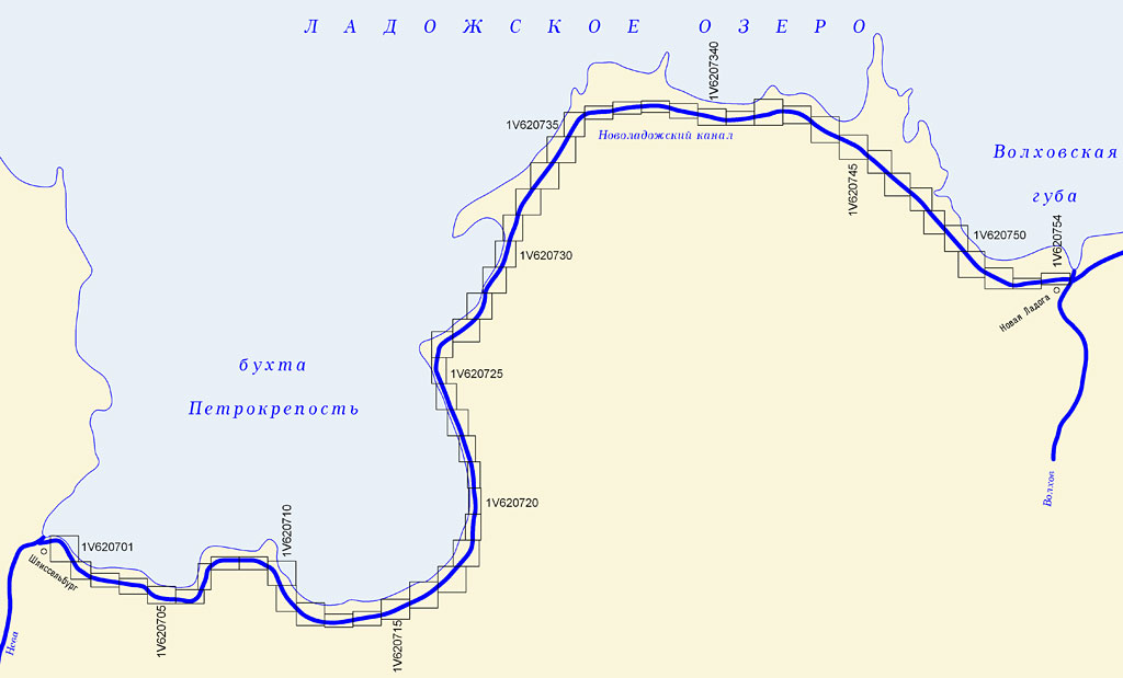 Ладожский канал карта