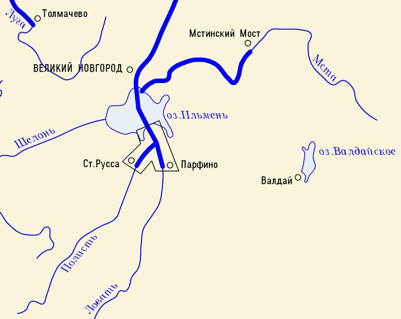 Река оредеж исток и устье карта